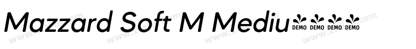 Mazzard Soft M Mediu字体转换